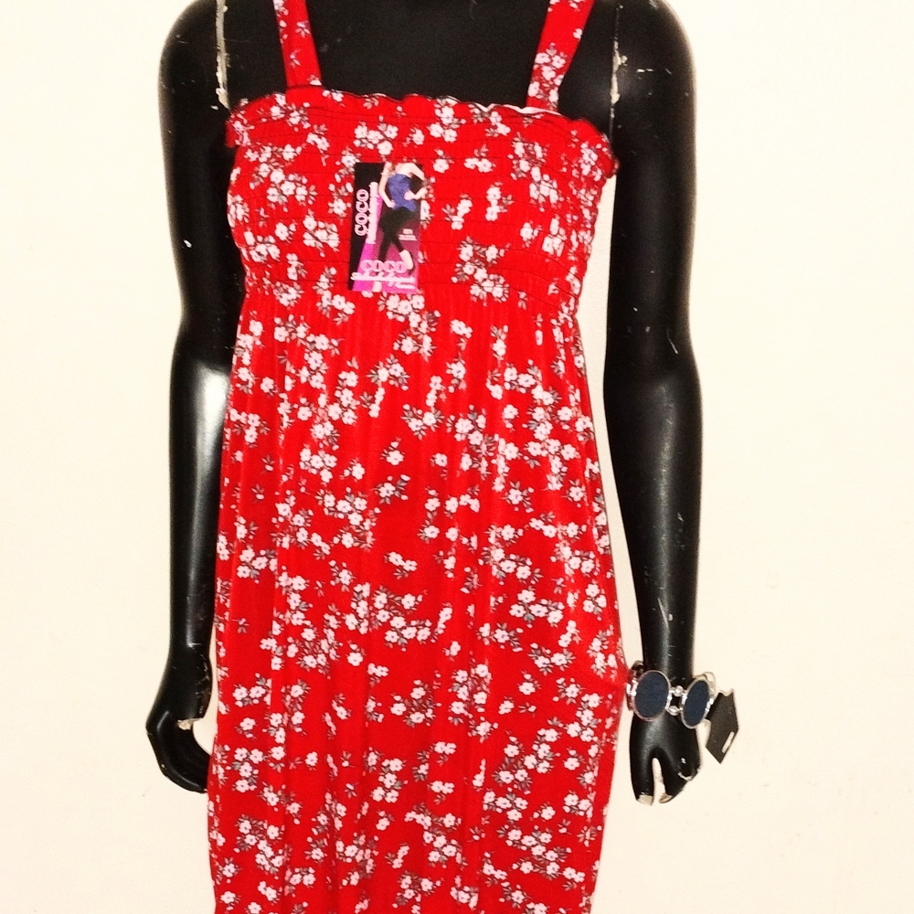 Red Floral Sundress